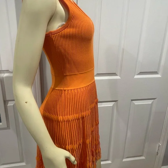 Milly  coral Sleeveless Knit Dress/ The size is medium but may fit size small. - Picture 11 of 14